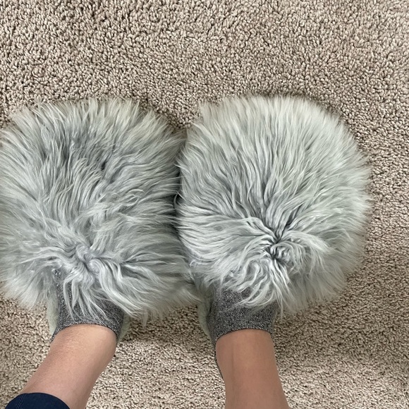 Alpaca shaggy slippers - Picture 4 of 5